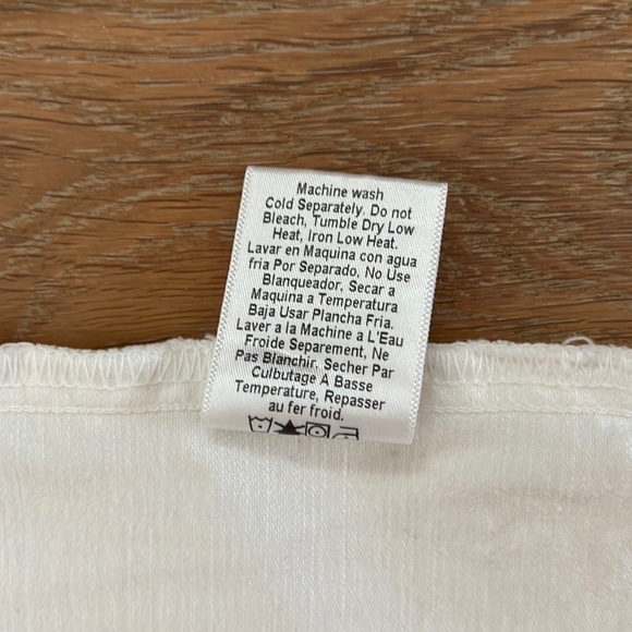 CURRENT/ELLIOT Oversized White Trucker Denim Jacket, White Tattered - 1, Small - Picture 14 of 16